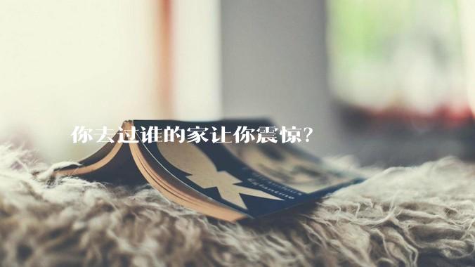 你去过谁的家让你震惊？